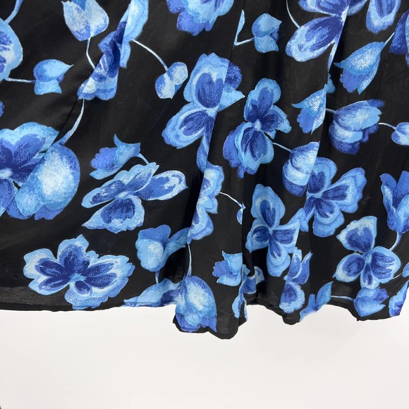 Vintage Basic Editions Large Blue Floral Tulip Short Romper NWT Old Stock 2XL - Picture 3 of 10